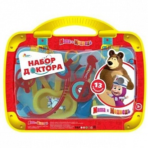 Набор доктора Маша и Медведь, 13 предметов (Играем Вместе, B1363593-Rsim)